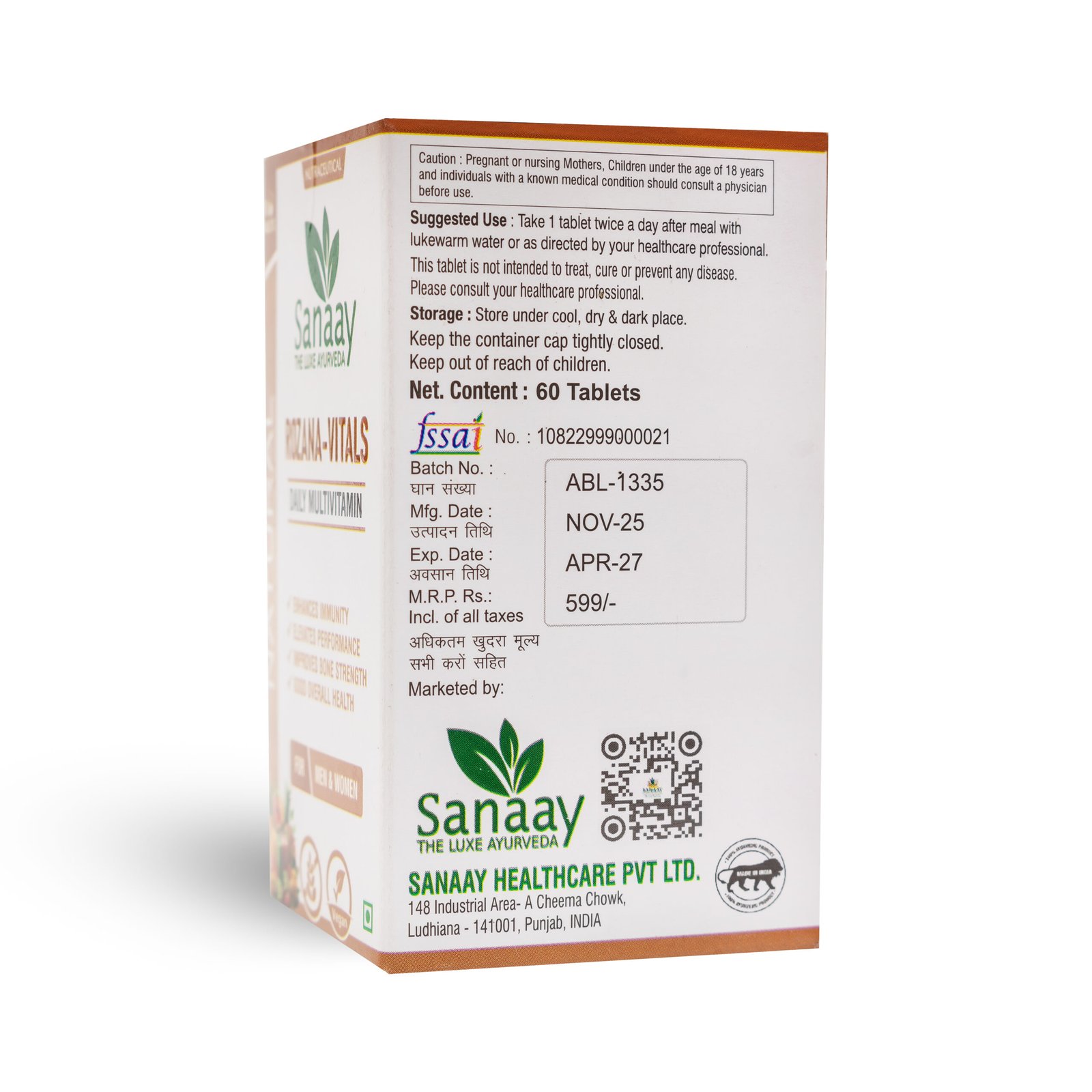 Rozana-Vitals Daily Multivitamin Tablets - Image 4