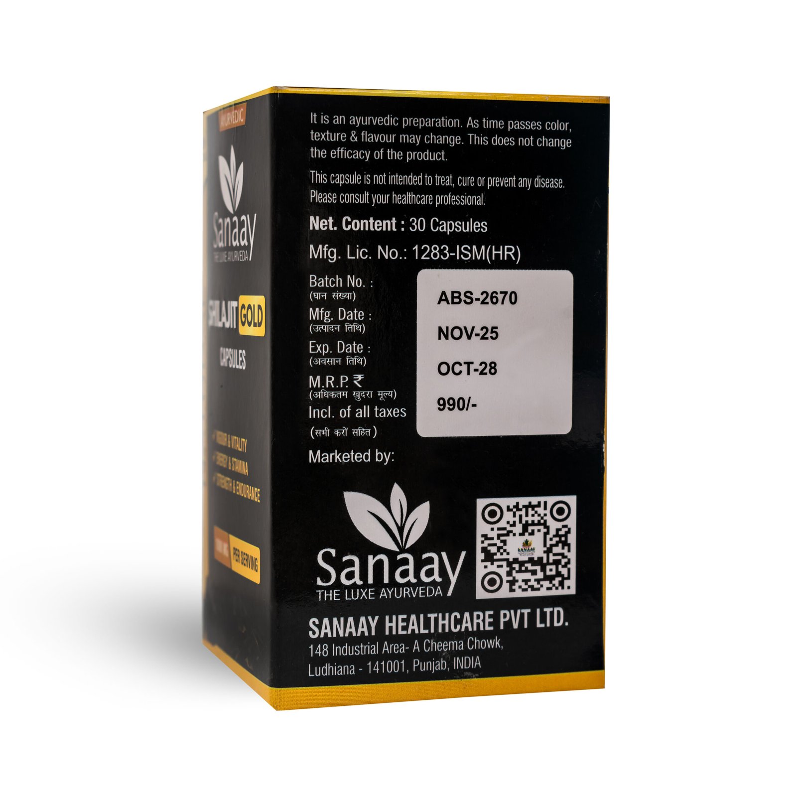 SHILAJIT GOLD CAPSULES -SANAAY SHILAJIT GOLD - Image 4