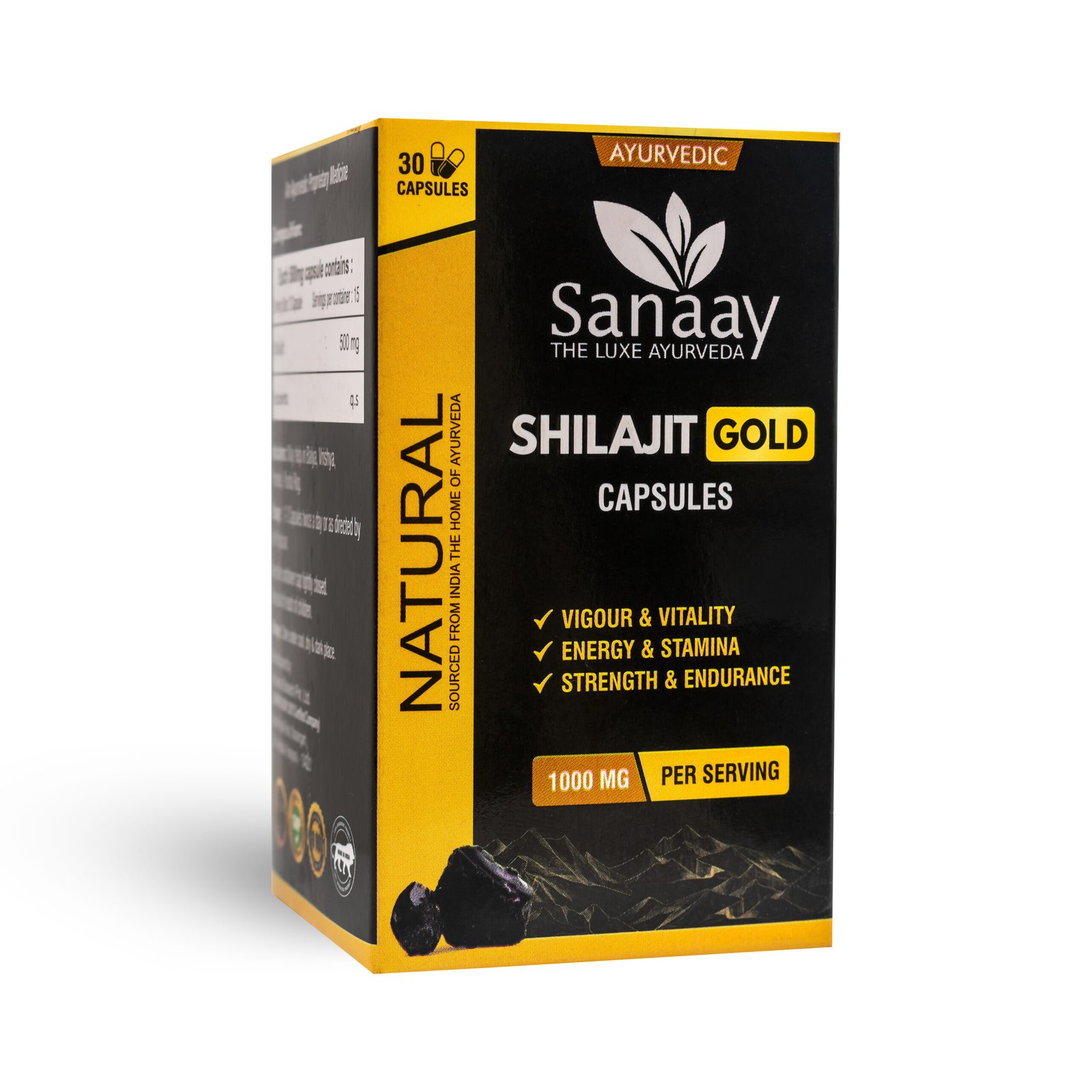 SHILAJIT GOLD CAPSULES -SANAAY SHILAJIT GOLD - Image 2