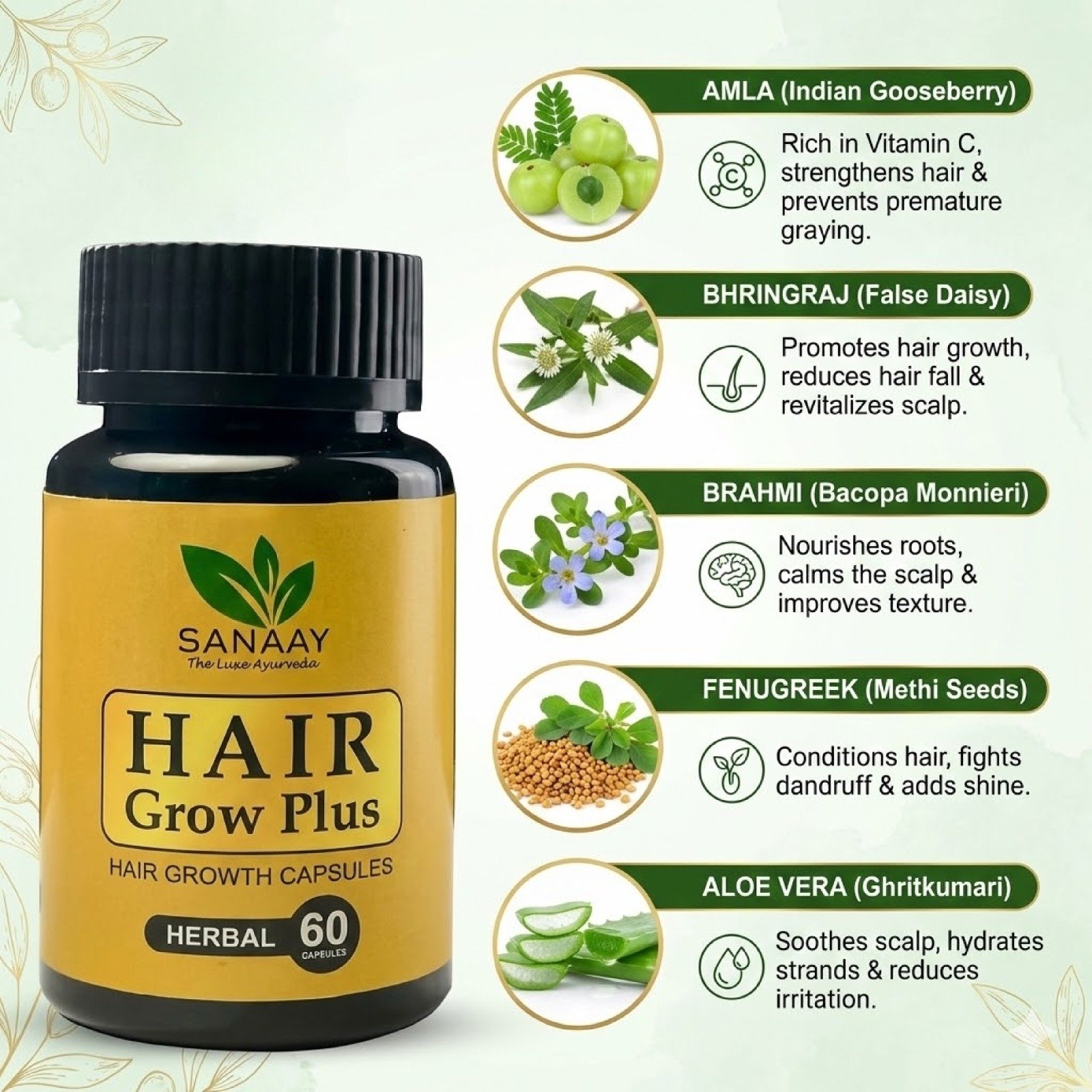 Hair Grow Plus Herbal Capsules - Image 6