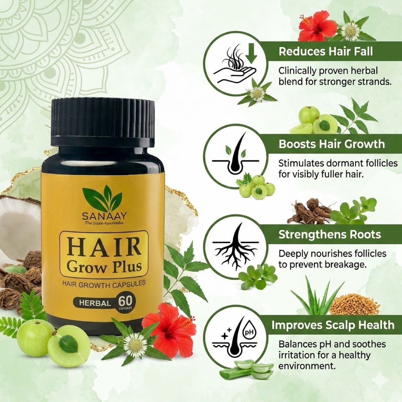 Hair Grow Plus Herbal Capsules - Image 5